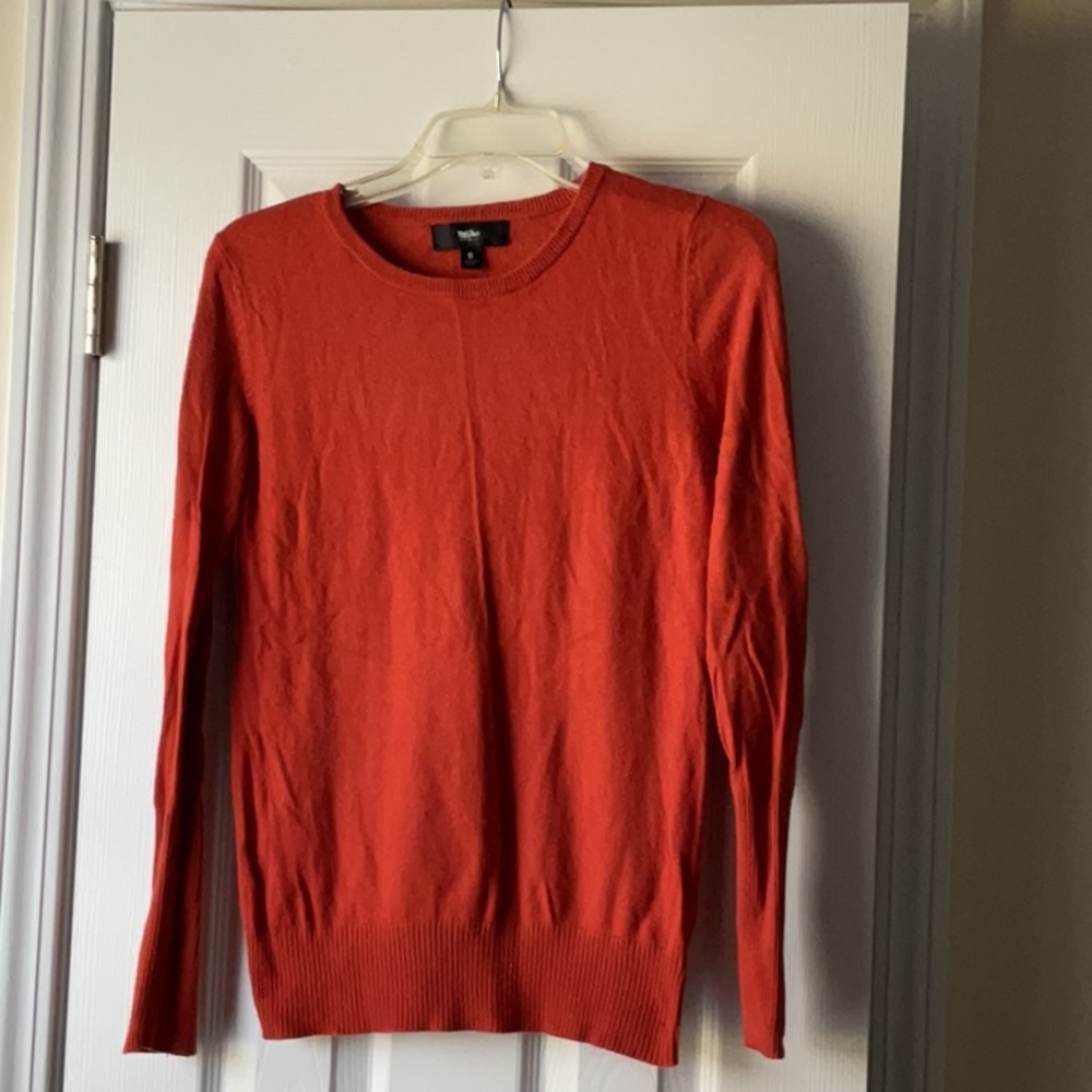 Mossimo orange sweater, size S.